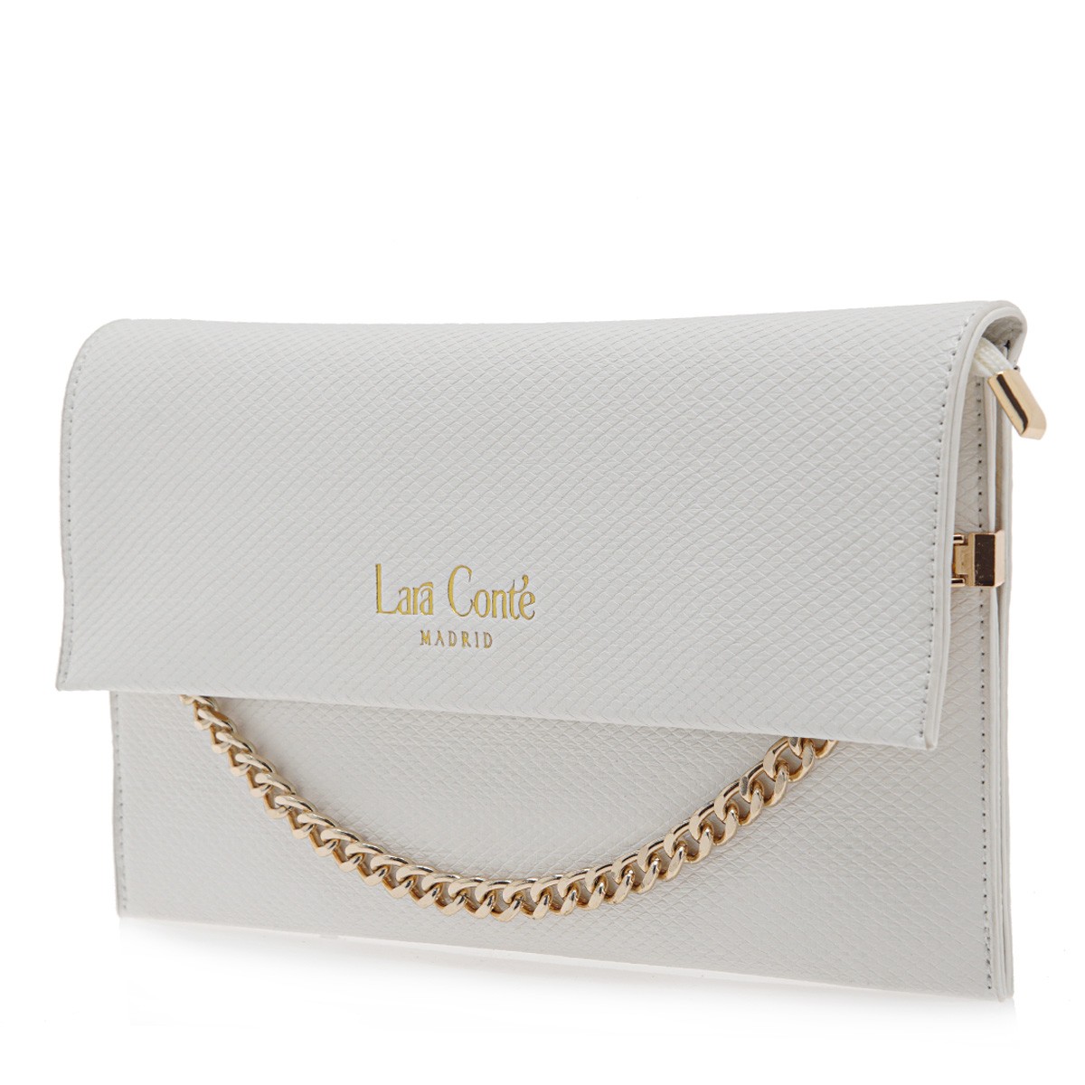 LARA CONTE MADRID Γυναικεία Τσάντα Φάκελος Clutches 700-931 9331 Λευκό Φίδι Q67009319079 φωτογραφία