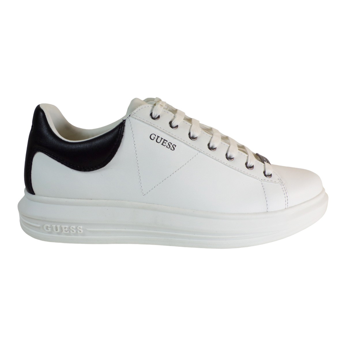 GUESS Sneakers Ανδρικά Παπούτσια FM5VIBELE12- WHBLK Λευκό φωτογραφία