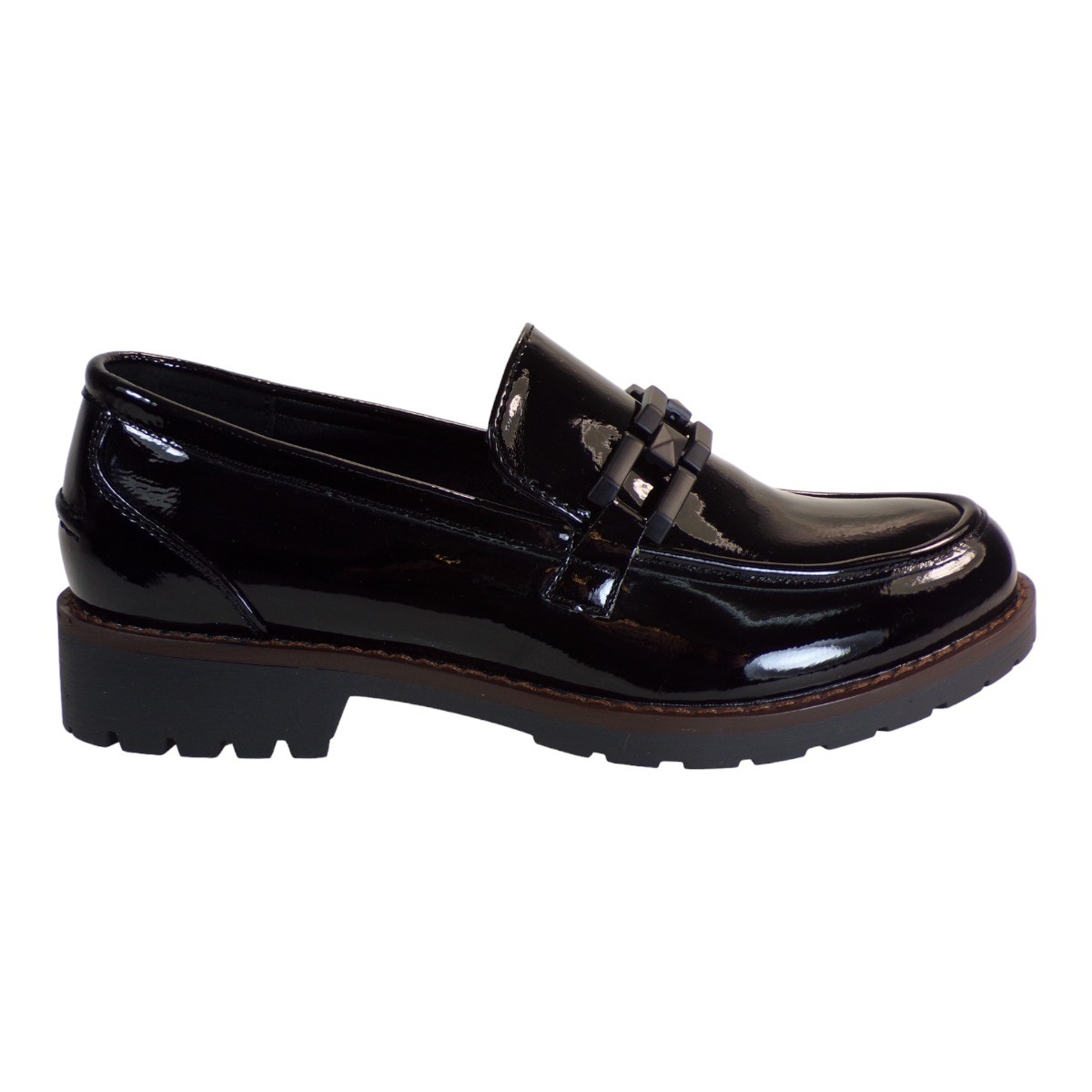 ENVIE SHOES Γυναικεία Παπούτσια LOAFERS V57-18180-34 Μαύρο φωτογραφία