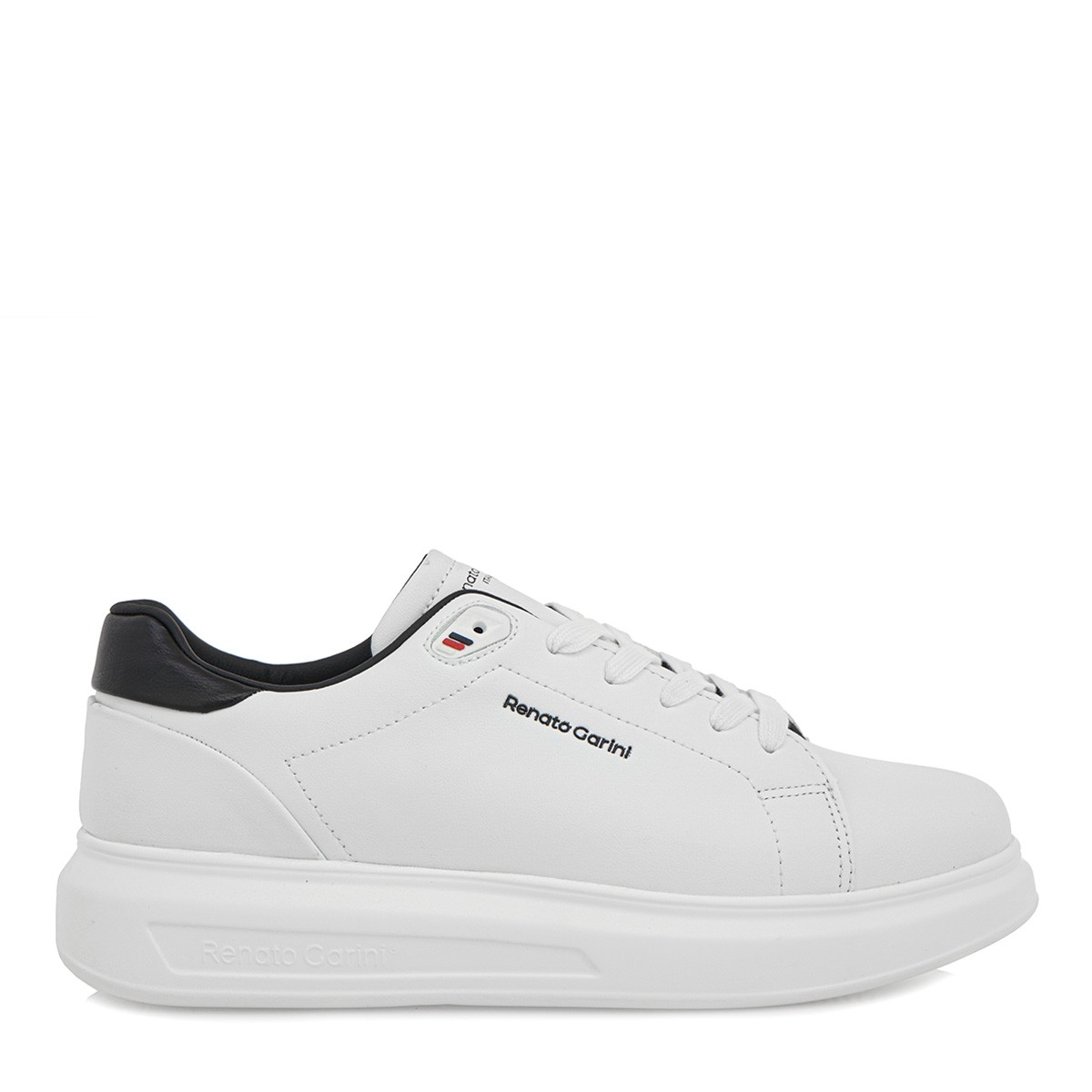 Renato Garini Ανδρικά παπούτσια Sneakers 700-651 Λευκό-Μαύρο T57006513483 φωτογραφία